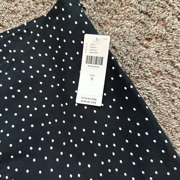 Anthropologie Maeve Structured Bombshell Capri Polka Dot Pants 6 NWT - Picture 3 of 8